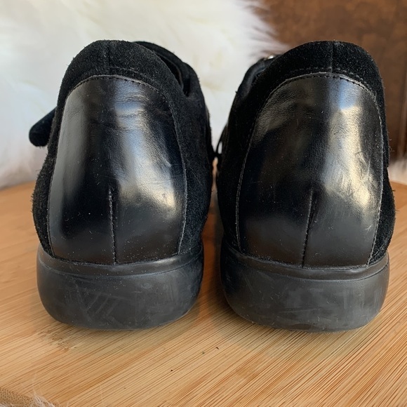 Stuart Weitzman || Black Suede Leather Slip On Sneakers 9.5 M - Picture 7 of 16